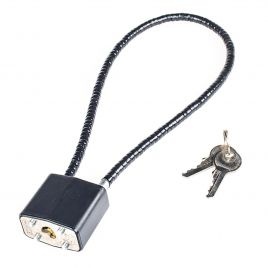 REGAL CABLE LOCK BLACK WITH 2 KEYS