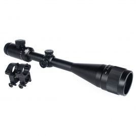 6-24X50 RIFLESCOPE MIL-DOT WITH RINGS & COVERS