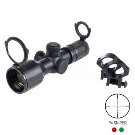 3-9X40 COMPACT RUBBERIZED SCOPE 30MM P4 RETICLE