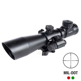 3-9X42 COMPACT SCOPE WITH LASER QD MOUNT MILDOT