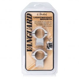 WEATHERBY 1" LOW LIGHTWEIGHT VANGUARD SILVER RINGS