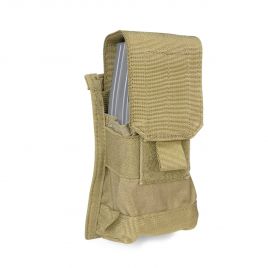 AR15 DOUBLE MAG POUCH MOLLE TAN BLACKHAWK