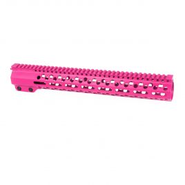 AR 308 MLOK HANDGUARD 15IN PINK HI PROFILE BOWDEN