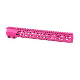 AR 308 MLOK HANDGUARD 15IN PINK LOW PROFILE BOWDEN
