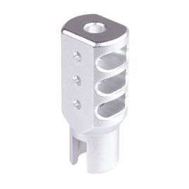 RUGER 10/22 MUZZLE BRAKE SILVER COMPENSATOR