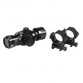 1X30 RED DOT OPTIC 3 DOT BDC HIGH TACTICAL RINGS
