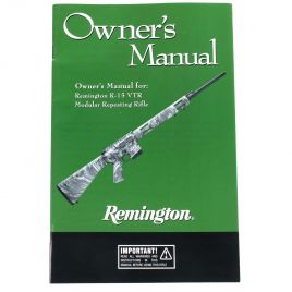 REMINGTON R15 VTR OWNERS MANUAL
