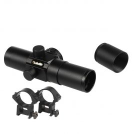 1X30 T-PLEX RED RETICLE OPTIC WITH RINGS UAG