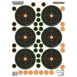 CHAMPION ADHESIVE VISICOLOR® 25YD TARGETS 5 PACK