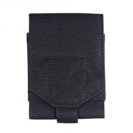 DOUBLE PISTOL MAG POUCH GLOCK 17 19 BLACK MOLLE