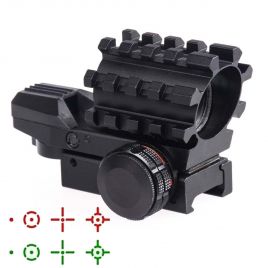 RED GREEN REFLEX SIGHT WITH 4 RETICLES