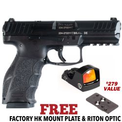 HK VP9 9MM OPTIC READY WITH RITON RED DOT & PLATE